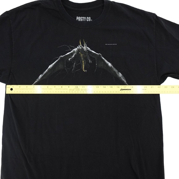 Post Malone Shirt Mens Extra Large Black 2018 Tour Posty Chemise Dragon Concert - Picture 8 of 10